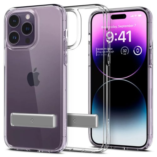 iPhone 14 Pro Spigen Ultra Hybrid ''S'' Crystal Clear tok (ACS04973)-8809811864700 1 kép