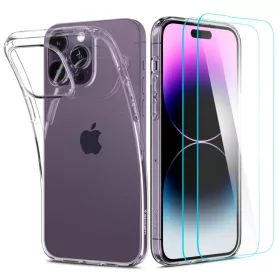 iPhone 14 Pro Spigen Crystal Pack tok + üvegfólia Crystal Clear-8809811864915 5 kép