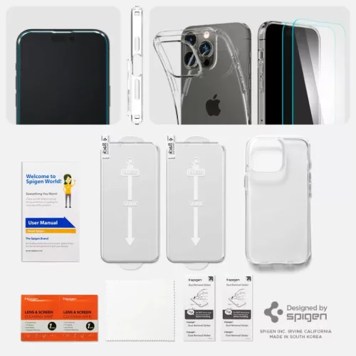iPhone 14 Pro Spigen Crystal Pack tok + üvegfólia Crystal Clear-8809811864915 2 kép
