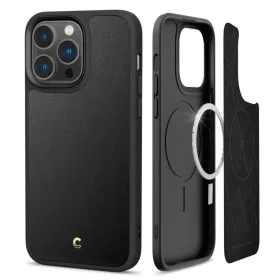 iPhone 14 Pro Spigen Cyrill Kajuk MagSafe-kompatibilis bőrtok fekete -8809811865042 1 kép