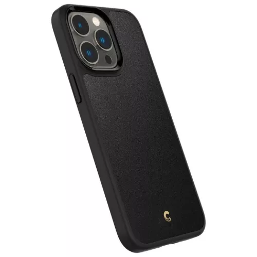 iPhone 14 Pro Spigen Cyrill Kajuk MagSafe-kompatibilis bőrtok fekete -8809811865042 3 kép