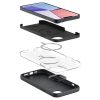 iPhone 14 Spigen Silicone Fit MagSafe-kompatibilis tok fekete (ACS0506-8809811865455 3 kép