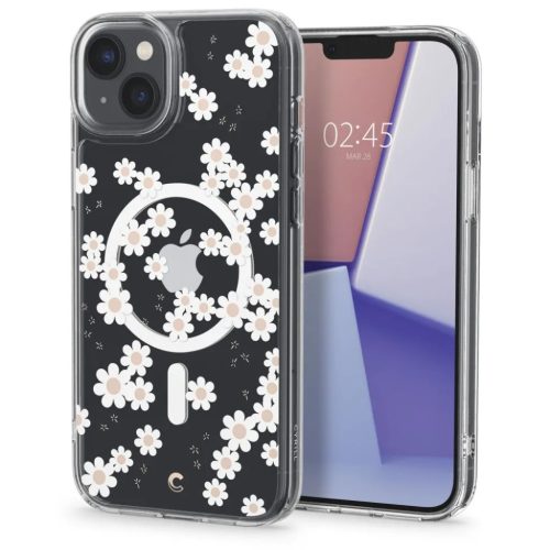 iPhone 14 Spigen Cyrill Cecile MagSafe kompatibilis tok White Daisy-8809811865493 9 kép