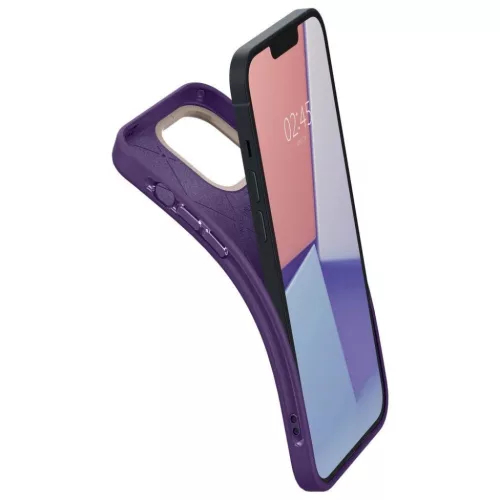 iPhone 14 Plus Spigen Cyrill Ultra Color MagSafe-kompatibilis tok Taro-8809811869071 5 kép