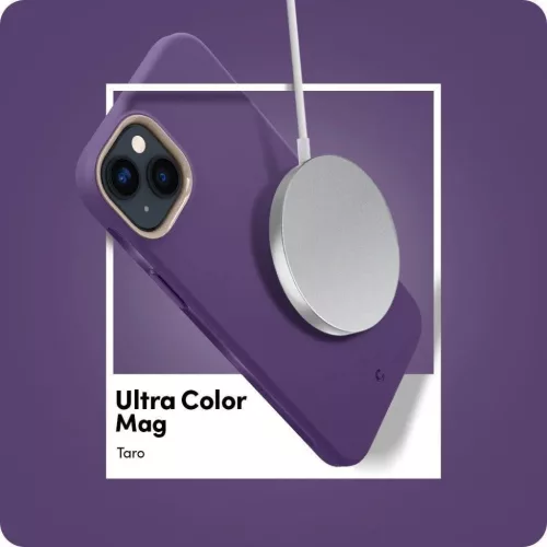 iPhone 14 Plus Spigen Cyrill Ultra Color MagSafe-kompatibilis tok Taro-8809811869071 6 kép