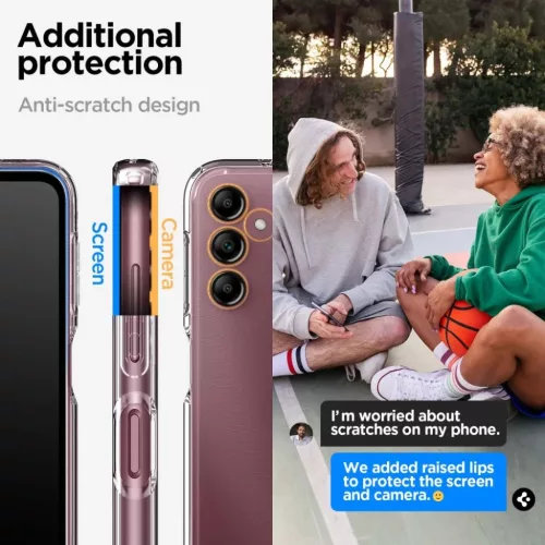 Samsung Galaxy A14 4G/5G Spigen Ultra Hybrid tok Crystal Clear (ACS058-8809896742146 2 kép