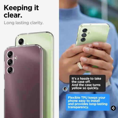 Samsung Galaxy A14 4G/5G Spigen Liquid Crystal tok Crystal Clear-8809896742177 4 kép