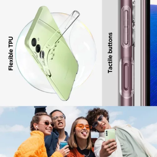 Samsung Galaxy A14 4G/5G Spigen Liquid Crystal tok Crystal Clear-8809896742177 5 kép