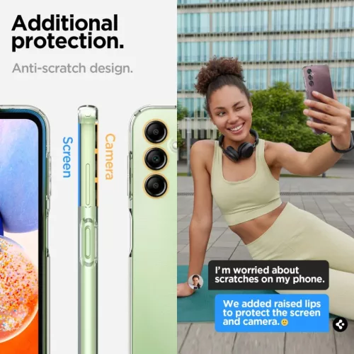 Samsung Galaxy A14 4G/5G Spigen Liquid Crystal tok Crystal Clear-8809896742177 6 kép