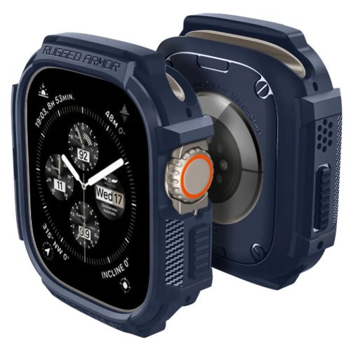 Apple Ultra 1/2 (49mm) Spigen Rugged Armor tok tengerészkék-8809971222617 5 kép