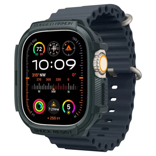 Apple Ultra 1/2 (49mm) Spigen Rugged Armor tok Abyss zöld-8809971222624 2 kép