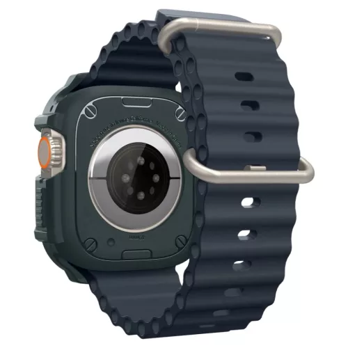 Apple Ultra 1/2 (49mm) Spigen Rugged Armor tok Abyss zöld-8809971222624 3 kép