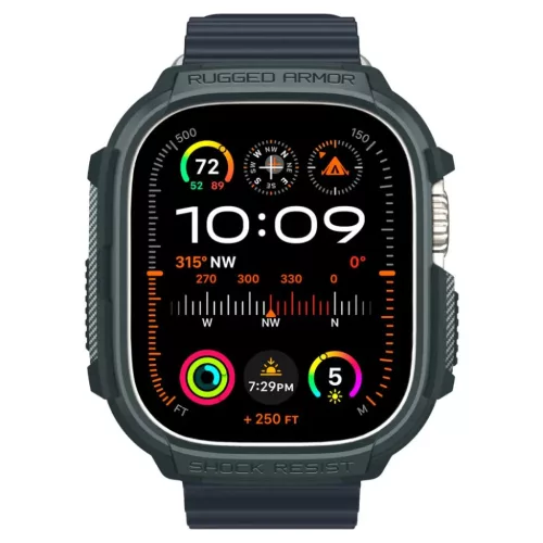 Apple Ultra 1/2 (49mm) Spigen Rugged Armor tok Abyss zöld-8809971222624 6 kép