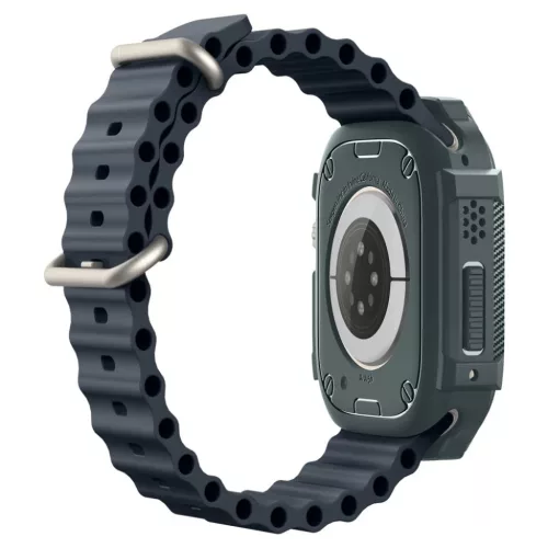 Apple Ultra 1/2 (49mm) Spigen Rugged Armor tok Abyss zöld-8809971222624 7 kép