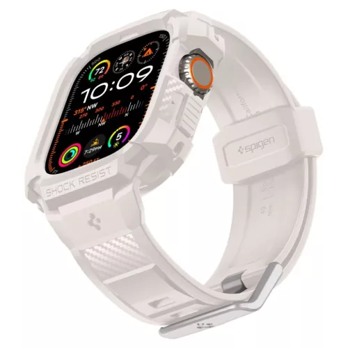 Apple Ultra 1/2 (49mm) Spigen Rugged Armor Pro szíj és tok homokszí-8809971222679 6 kép