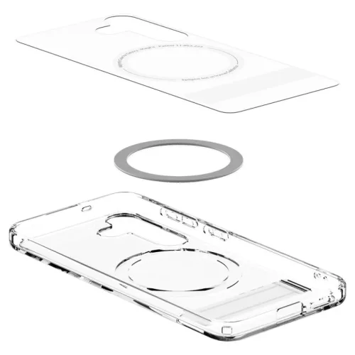  Samsung Galaxy S25 átlátszó fehér Spigen Ultra Hybrid S MagSafe t-8809971238571 4 kép