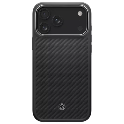 iPhone 17 Pro Max Spigen Enzo Aramid "T" Mag MagSafe fekete-ezüst tok-8800283310344 2 kép