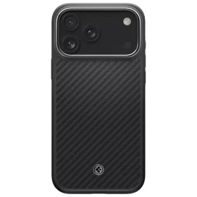 iPhone 17 Pro Spigen Enzo Aramid "T" Mag MagSafe tok Fekete Ezüst-8800283310870 2 kép