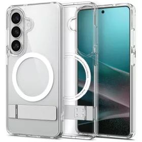   Samsung Galaxy S26 Plus tok Spigen Ultra Hybrid S Mágneses tok MagSafe átlátszó fehér