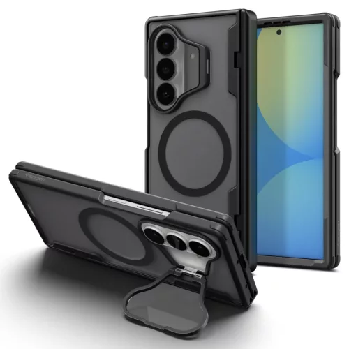 Samsung Galaxy Z Fold8 Ultra Spigen Optik Armor Pro MagSafe fekete tok-8800337246339 3 kép