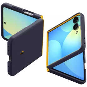   Samsung Galaxy Z Flip8 áfonyakék–sötétkék Spigen Nano Pop MagSafe tok