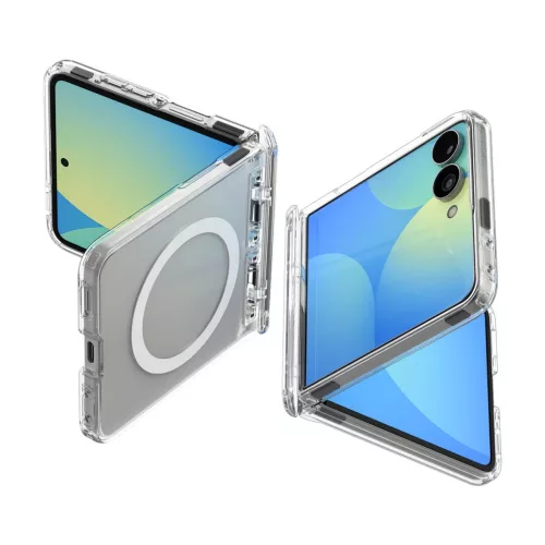 Samsung Galaxy Z Flip8 Spigen Ultra Hybrid Pro MagSafe átlátszó feh-8800337246575 10 kép