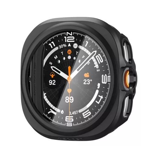  Samsung Galaxy Watch Ultra 2 47 mm fekete Spigen Thin Fit 360 védőt-8800337247428 2 kép