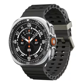    Samsung Galaxy Watch Ultra 2 47 mm fekete Spigen Bezel Tune Pro Diver védőtok fém lünettával