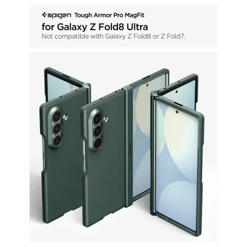 Samsung Galaxy Z Fold8 Ultra mélyzöld Spigen Tough Armor Pro MagSafe-8800337249804 10 kép