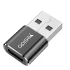 Yesido Adapter OTG GS09 - USB (férfi) - Type C (női) - fekete