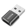 Yesido Adapter OTG GS09 - USB (férfi) - Type C (női) - fekete-6971050262585 11 kép