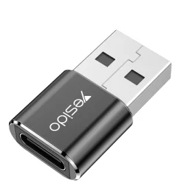   Yesido Adapter OTG GS09 - USB (férfi) - Type C (női) - fekete