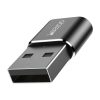 Yesido Adapter OTG GS09 - USB (férfi) - Type C (női) - fekete-6971050262585 3 kép