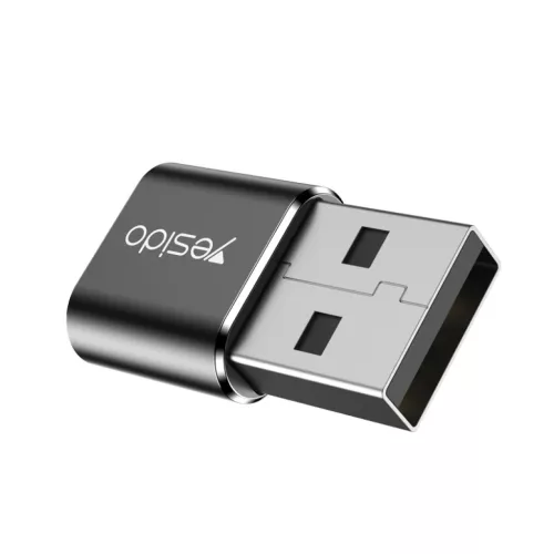 Yesido Adapter OTG GS09 - USB (férfi) - Type C (női) - fekete-6971050262585 5 kép