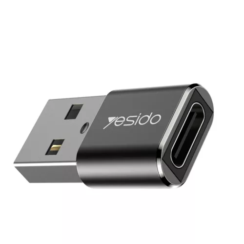 Yesido Adapter OTG GS09 - USB (férfi) - Type C (női) - fekete-6971050262585 6 kép