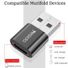 Yesido Adapter OTG GS09 - USB (férfi) - Type C (női) - fekete-6971050262585 6 kép