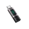 Yesido OTG Adapter GS24 - Type C (férfi) to Type C (női) - LCD kijelzővel fekete