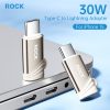 Rock Adapter L12 - Type C (női) to Lightning (férfi) - PD 30W titán-6976721500843 3 kép