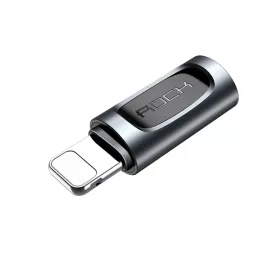 Rock adapter - Lightning (női) - Type C (férfi) - fekete-6971236597036 1 kép