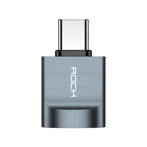 Rock Adapter CA03 - USB (női) to Type C (férfi) - sötétszürke-6972283947928 13 kép