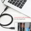 Rock adapter - Type C (aljzat) USB (dugasz) - fekete,-6971236597067 1 kép