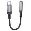 Borofone Adapter BV24 Graceful - Type C-3.5 mm jack átalakító - szürke