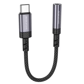   Borofone Adapter BV24 Graceful - Type C-3.5 mm jack átalakító - szürke