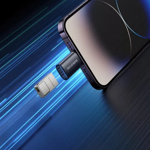Borofone Adapter BV26 - USB-ről Lightning-re - fekete-6941991123979 7 kép