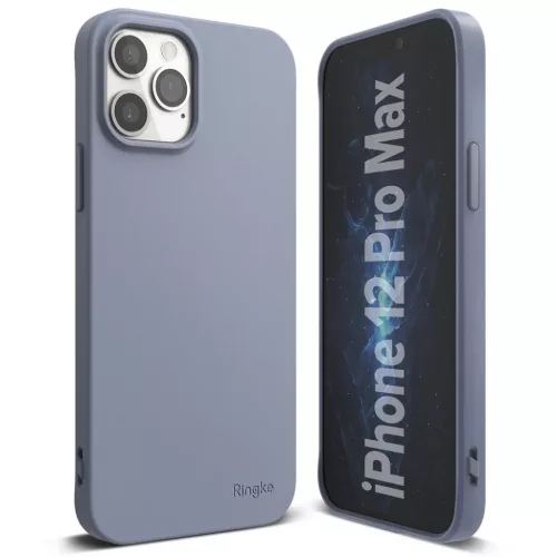 Phone 12 Pro MAX Ringke Air S Ultravékony TPU gél tok kék (ADAP0033-8809758101463 6 kép