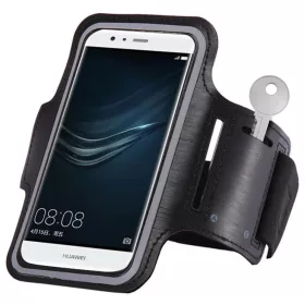 Univerzális futó karpánt telefonhoz 6"-ig fekete, telefontok futás-5907769321818 1 kép
