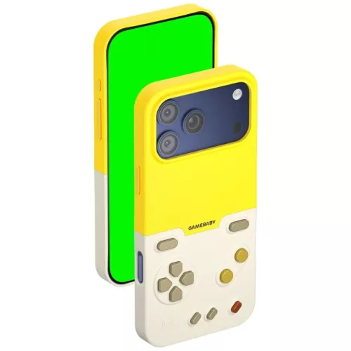 iPhone 17 Pro Max GameBaby tok kontrollerrel sárga-6974772990989 3 kép