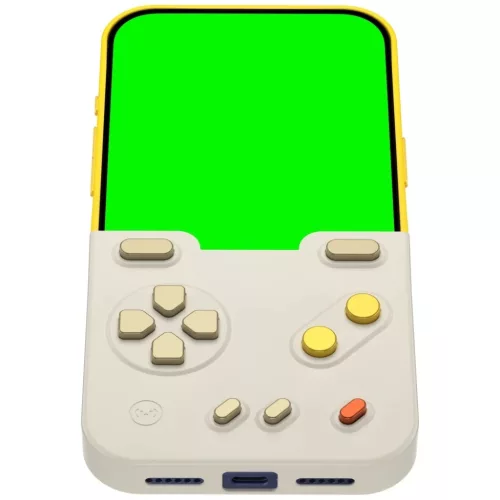 iPhone 17 Pro Max GameBaby tok kontrollerrel sárga-6974772990989 4 kép