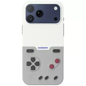 iPhone 17 Pro GAMEBABY tok kontrollerrel szürke tok