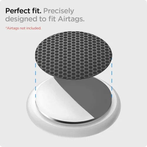 Spigen AirSkin Hydrogel Apple AirTag fólia 4 x 2 db szénszálmintás-8809756649059 8 kép